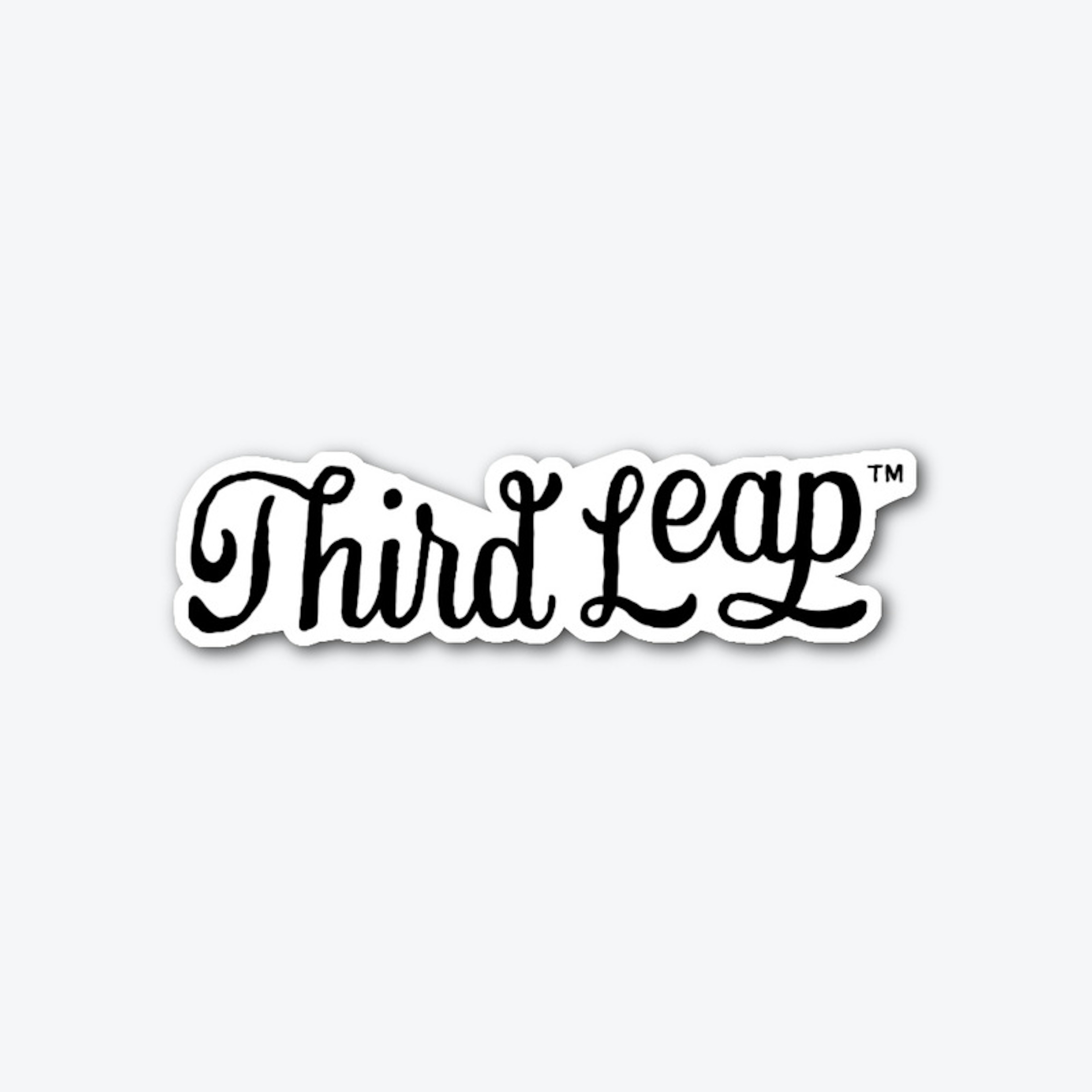 Third Leap Typography Sticker